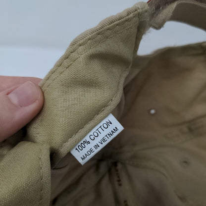 Hornady Strapback Hat Tan One Size Adjustable Embroidered 6 Panel