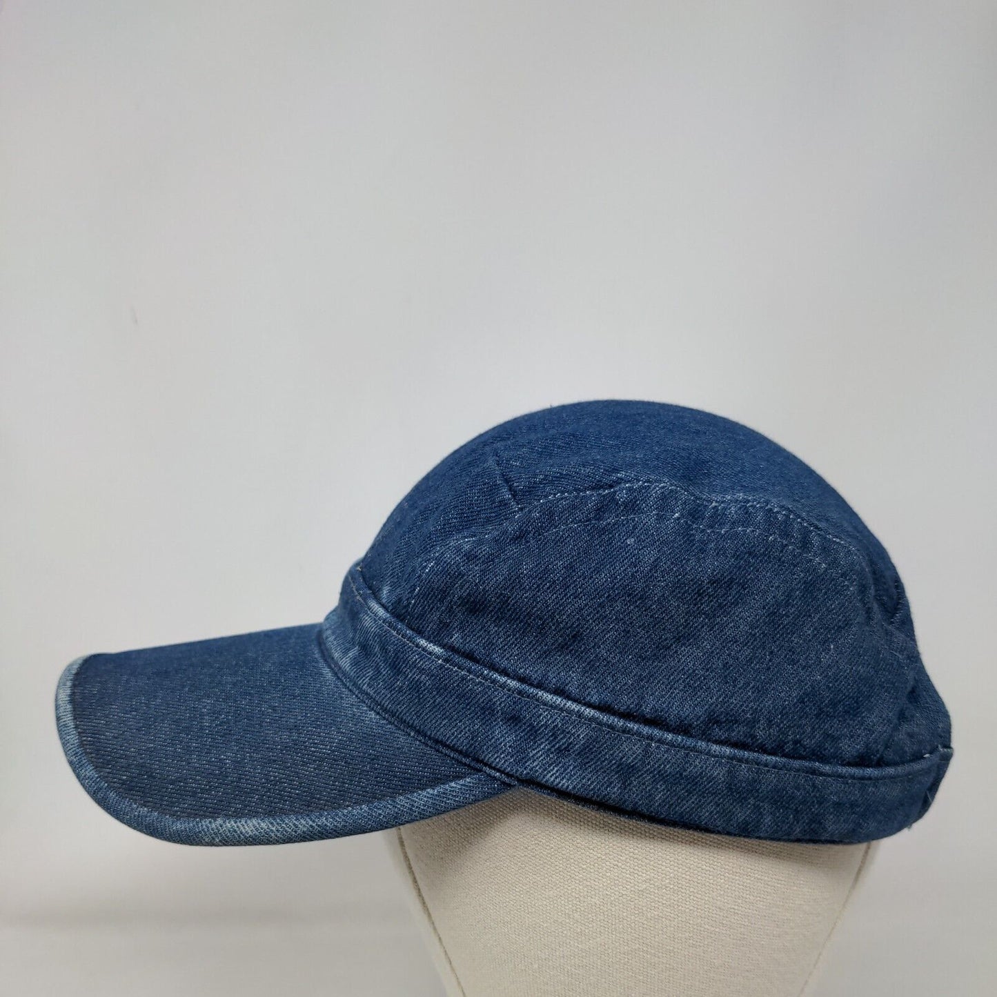 Unbranded Slideback Hat Blue One Size Adjustable Denim Blank Cotton