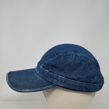 Unbranded Slideback Hat Blue One Size Adjustable Denim Blank Cotton