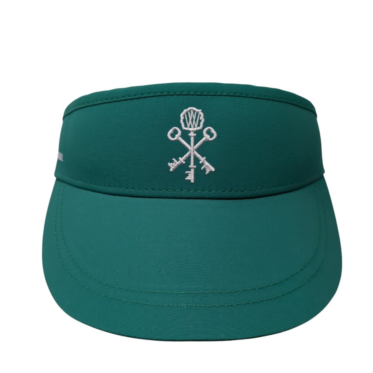 Pappy & Company Slideback Sun Visor Green OS Adjustable Lightweight Embroidered