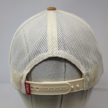 Kimes Ranch Trucker Hat Brown White Black One Size Mesh Snapback Flat Brim Logo