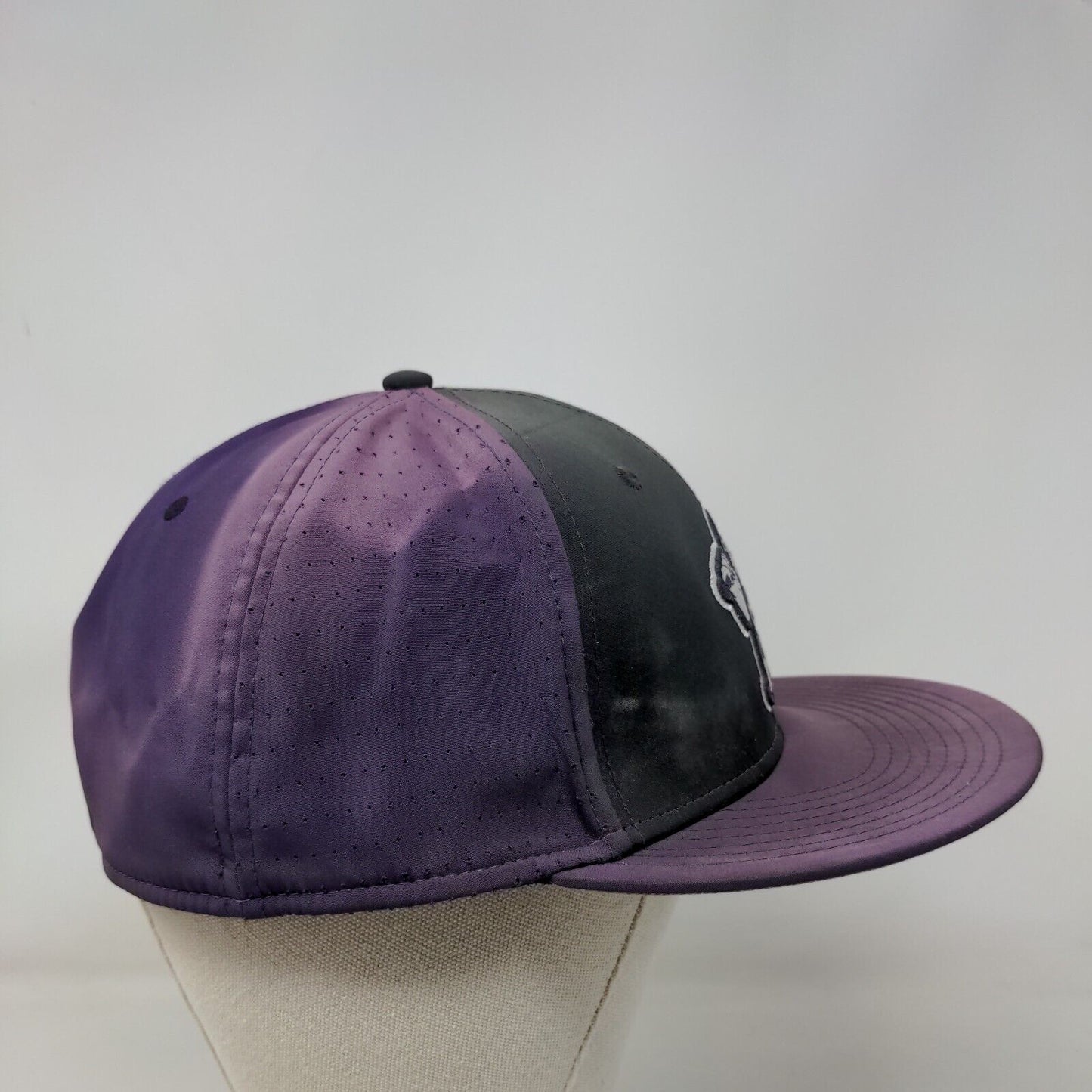 The Game Pro Giants Fitted Hat Purple Black Size L Embroidered Logo