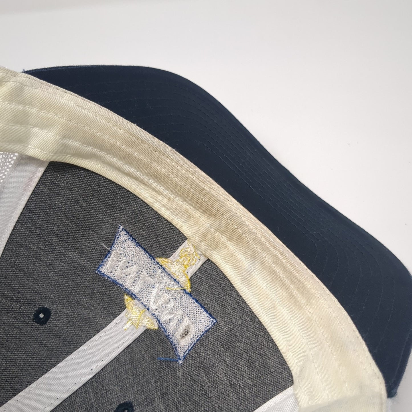 Inland Crane Snapback Trucker Hat Blue One Size Mesh Back Richardson