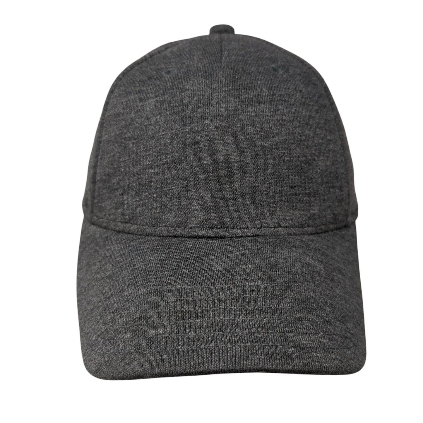 PUMA Strapback Hat Gray OSFA Solid Adjustable Embroidered Vent Holes