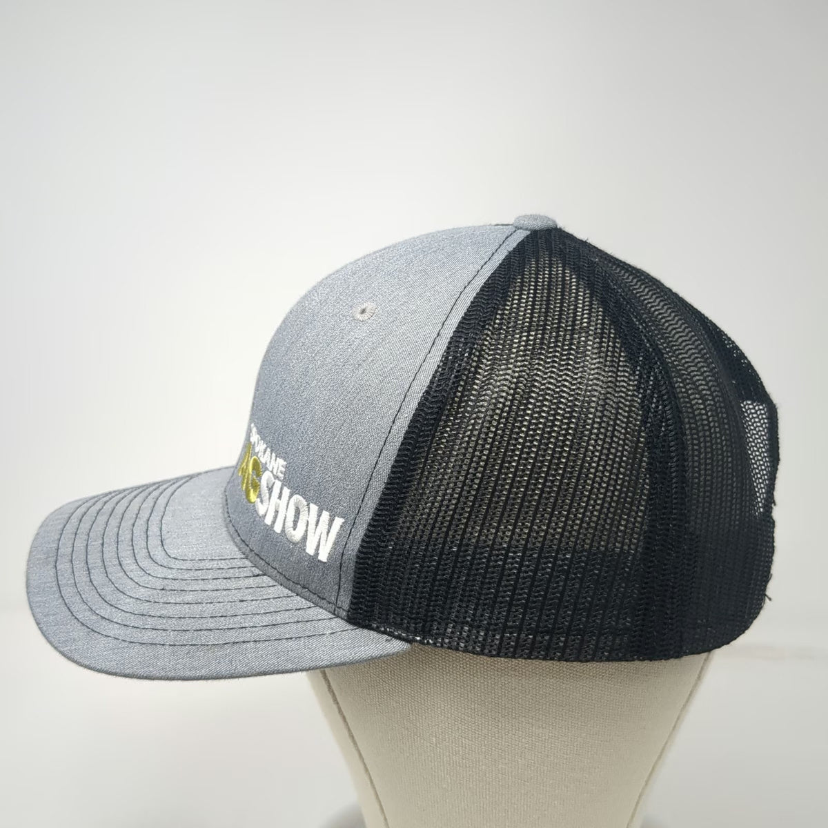 Richardson Trucker Hat Gray One Size Mesh Back Spokane Ag Show Agriculture