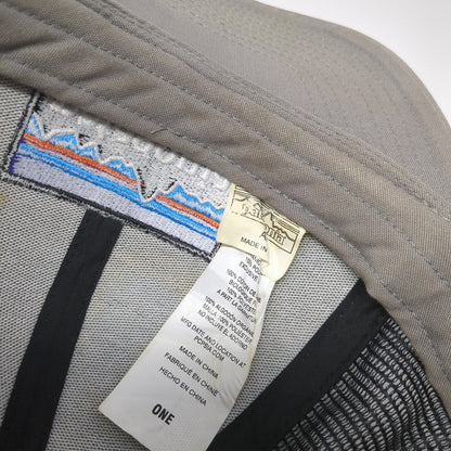 Patagonia Snapback Trucker Hat Gray One Size Adjustable Embroidered Mesh Back