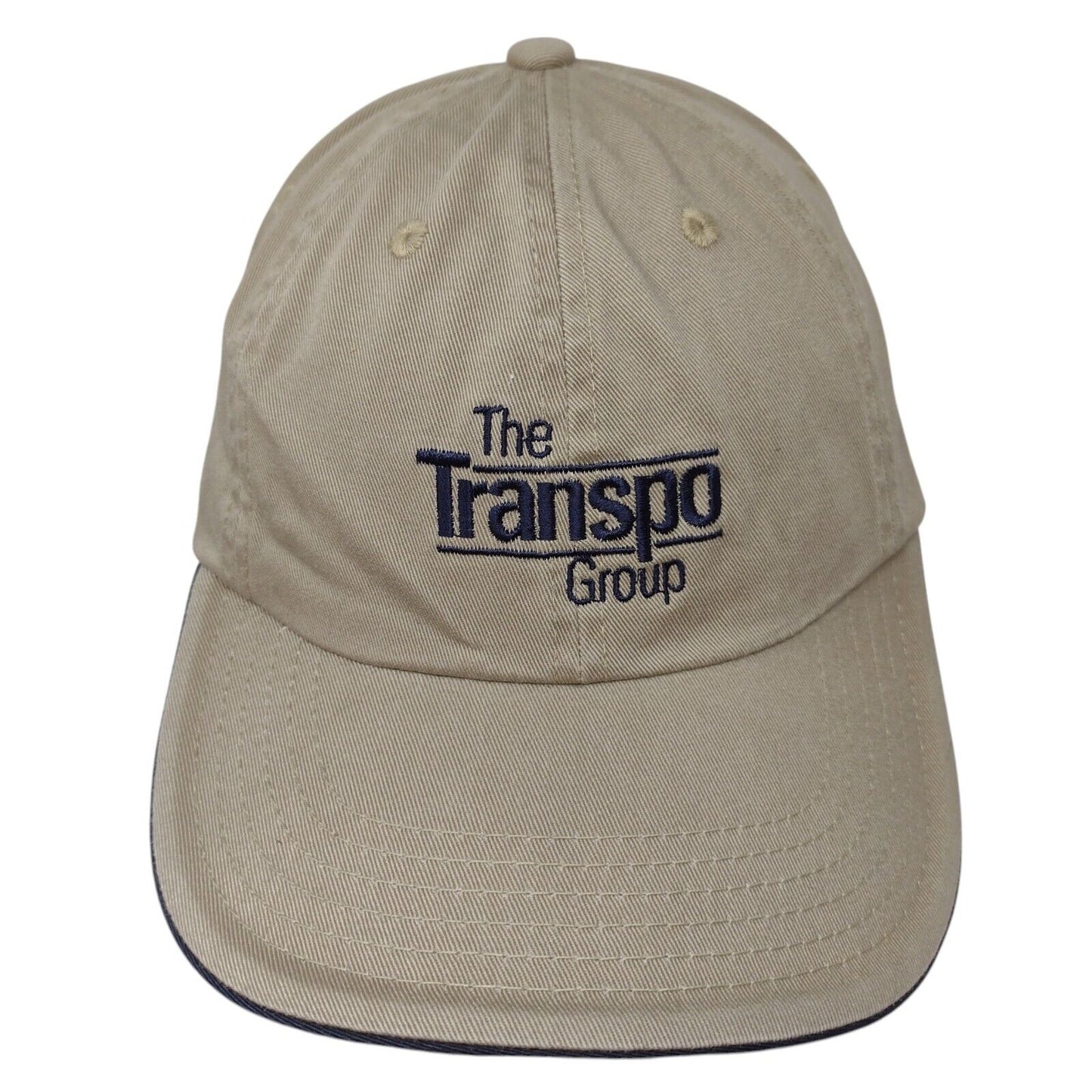 The Transpo Group Strapback Hat Tan One Size Adjustable Port Authority Signature