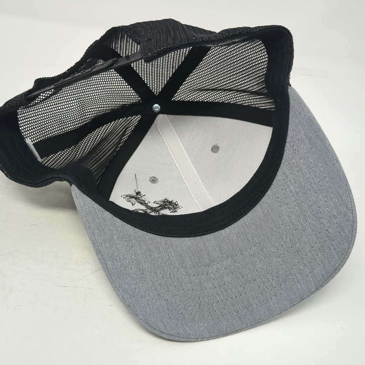 Richardson Trucker Hat Gray One Size L&O Automotive Piston Mesh Snapback Repair
