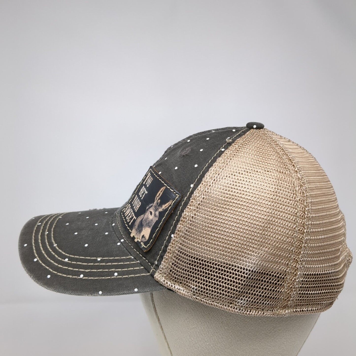 You Bet Your Sweet Patch Snapback Trucker Hat Multi One Size Mesh Back