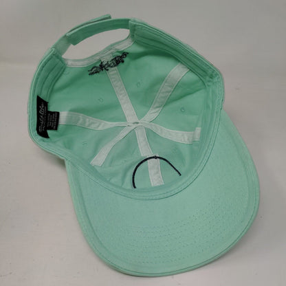 Salt Life Strapback Hat Green OSFM Adjustable Embroidered 6 Panel Cotton