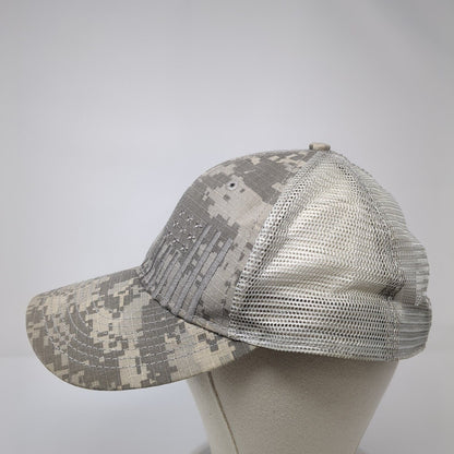 USA Flag Snapback Trucker Hat Camouflage One Size Adjustable Patriotic Mesh Back