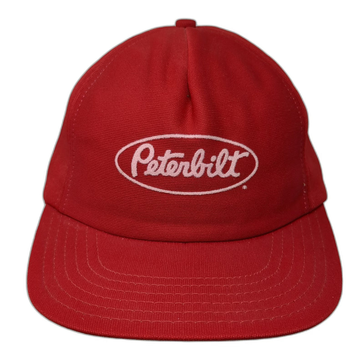 Tonkin Inc. Peterbilt Hat 5 Panel Red One Size Snapback Foam Front Logo Trucking