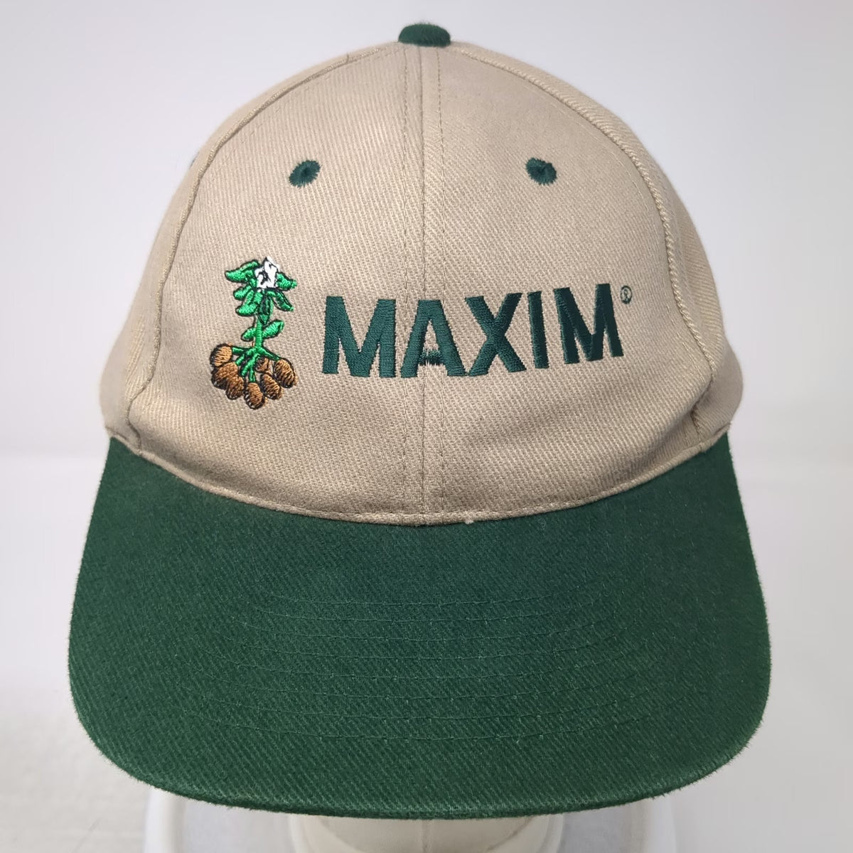 KC Snapback Beige Green One Size Novartis Maxim Potato Farm Agriculture Hat
