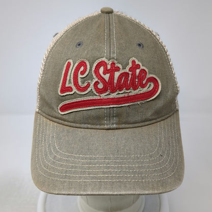 Lewis-Clark State College Legacy Trucker Hat Brown Red One Size Snapback Mesh