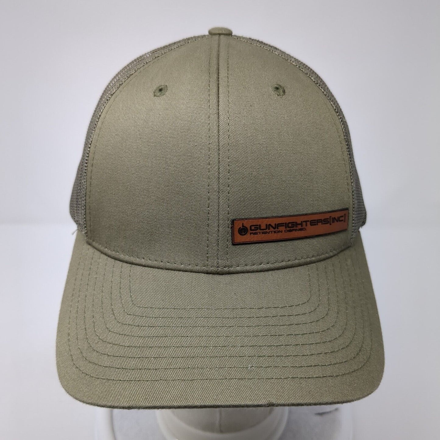 Gunfighters Snapback Mesh Back Trucker Hat Green M/L Solid Richardson