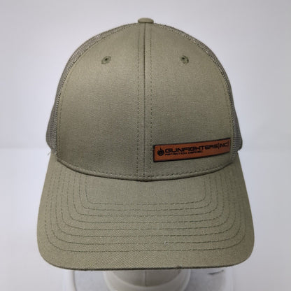 Gunfighters Snapback Mesh Back Trucker Hat Green M/L Solid Richardson