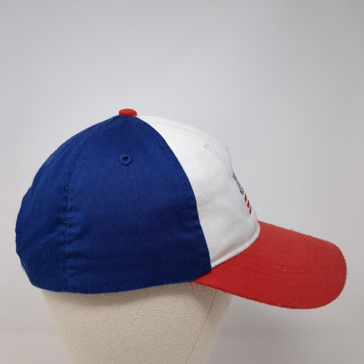 American Flag Slideback Hat Multi One Size Adjustable Colorblock Outdoor