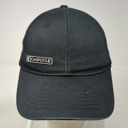 Loomstate Baseball Cap Black One Size Chipotle Logo Organic Cotton Strapback Hat