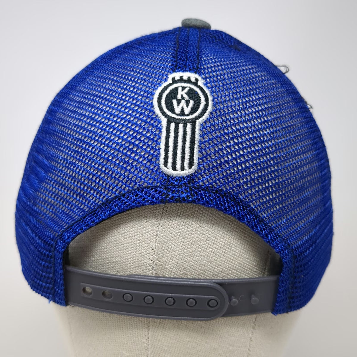 360 Apparel Trucker Hat Gray Blue One Size Kenworth Sales Truck Mesh Back