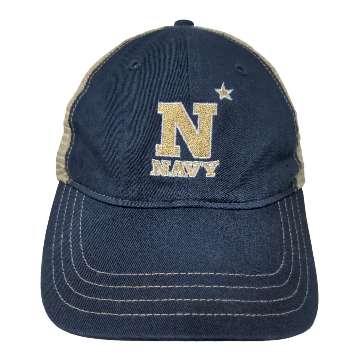 Richardson Men's Snapback Mesh Back Hat Multicolor Size M/L Navy Midshipmen