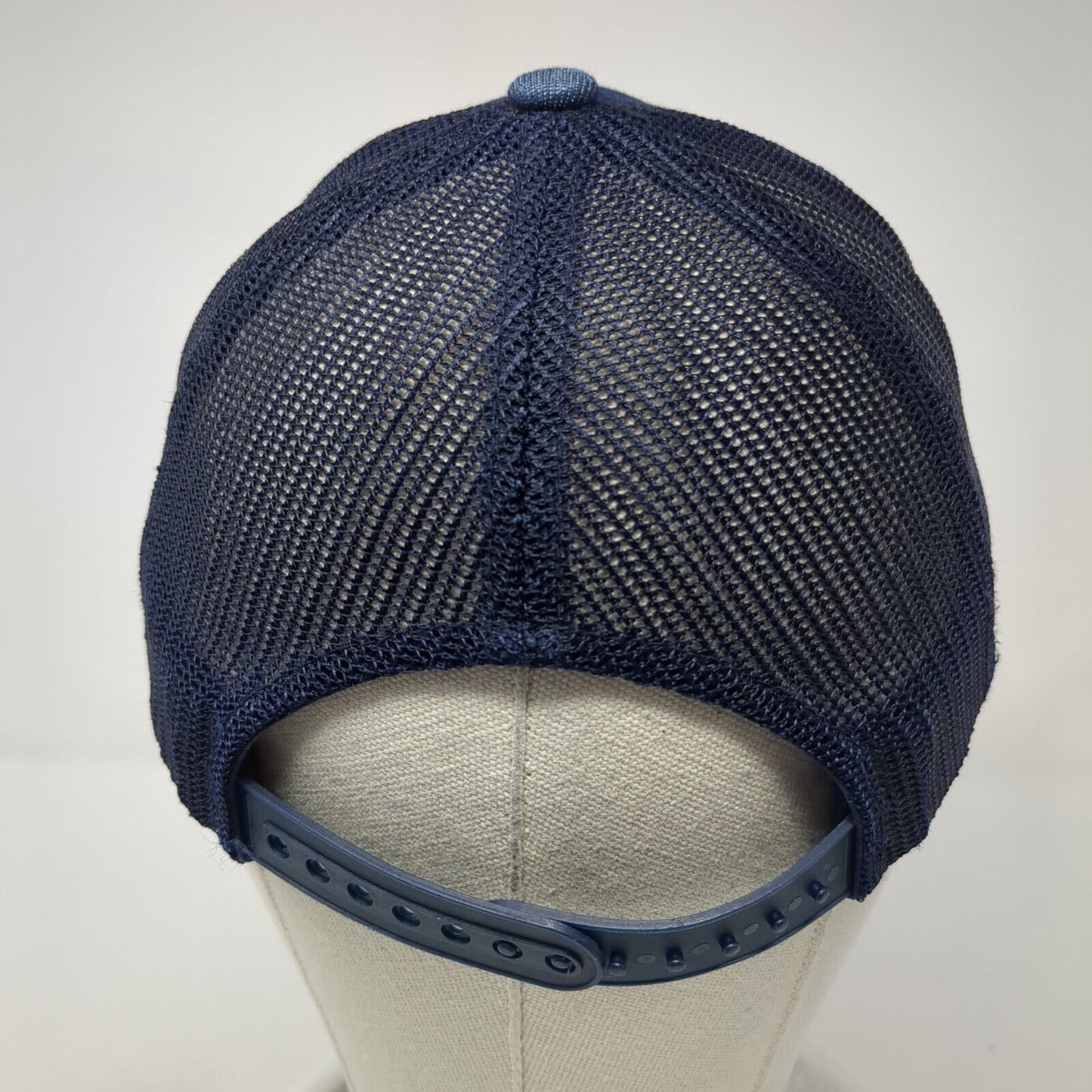 Dakine Snapback Mesh Back Trucker Hat Blue Denim One Size Yupoong