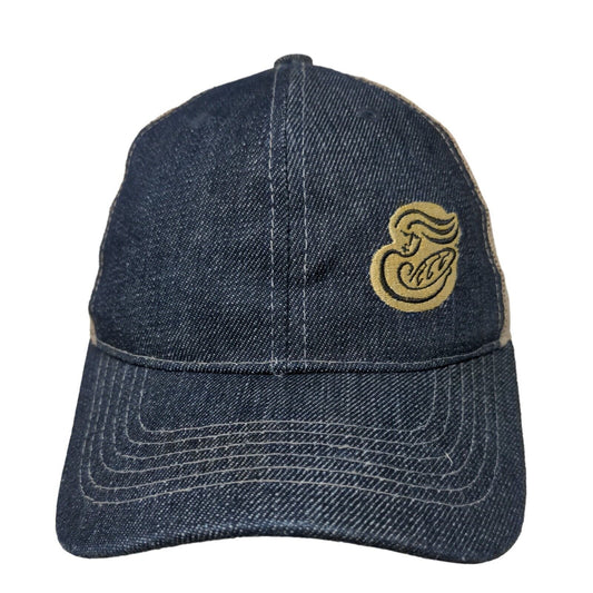 Panera Bread Strapback Mesh Back Trucker Hat Blue One Size Employee Uniform