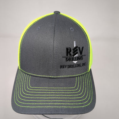 Rev Drilling Inc Snapback Trucker Hat Multicolor One Size Mesh Back