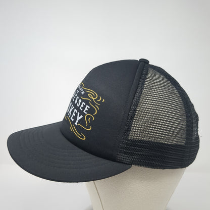 Smooth As Tennessee Whiskey Snapback Trucker Hat Black One Size Mesh Back