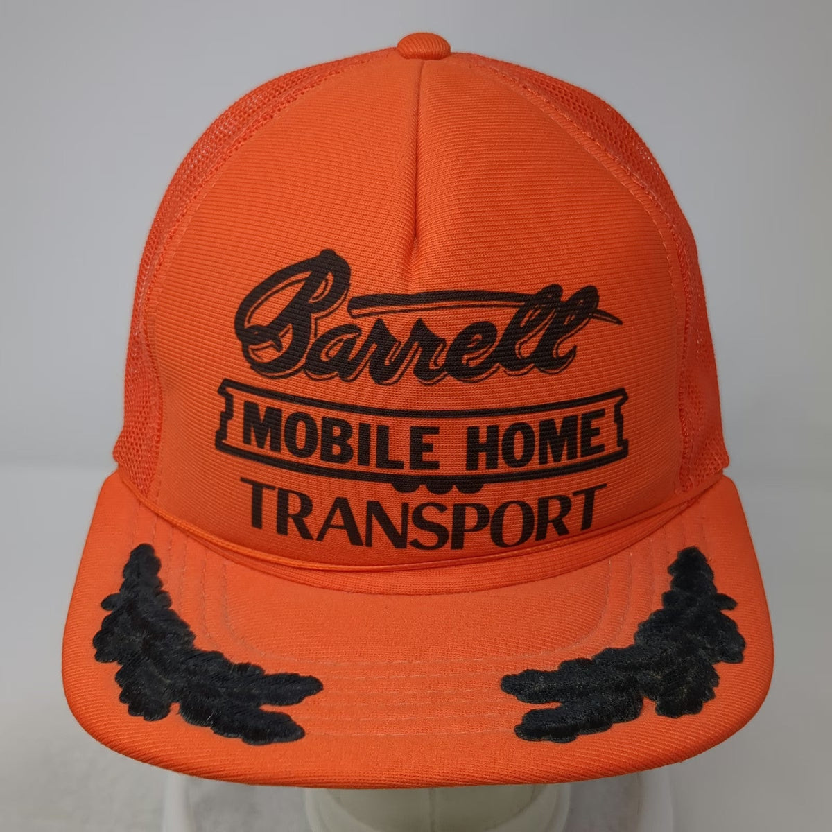 Youngan Trucker Hat Orange One Size Barrett Mobile Home Transport Scrambled Eggs