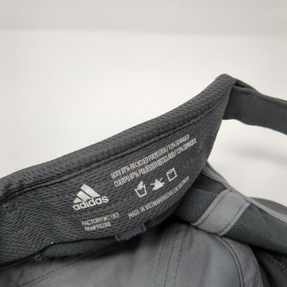 Adidas Aeroready Strapback Hat Gray One Size 3 Stripes Adjustable