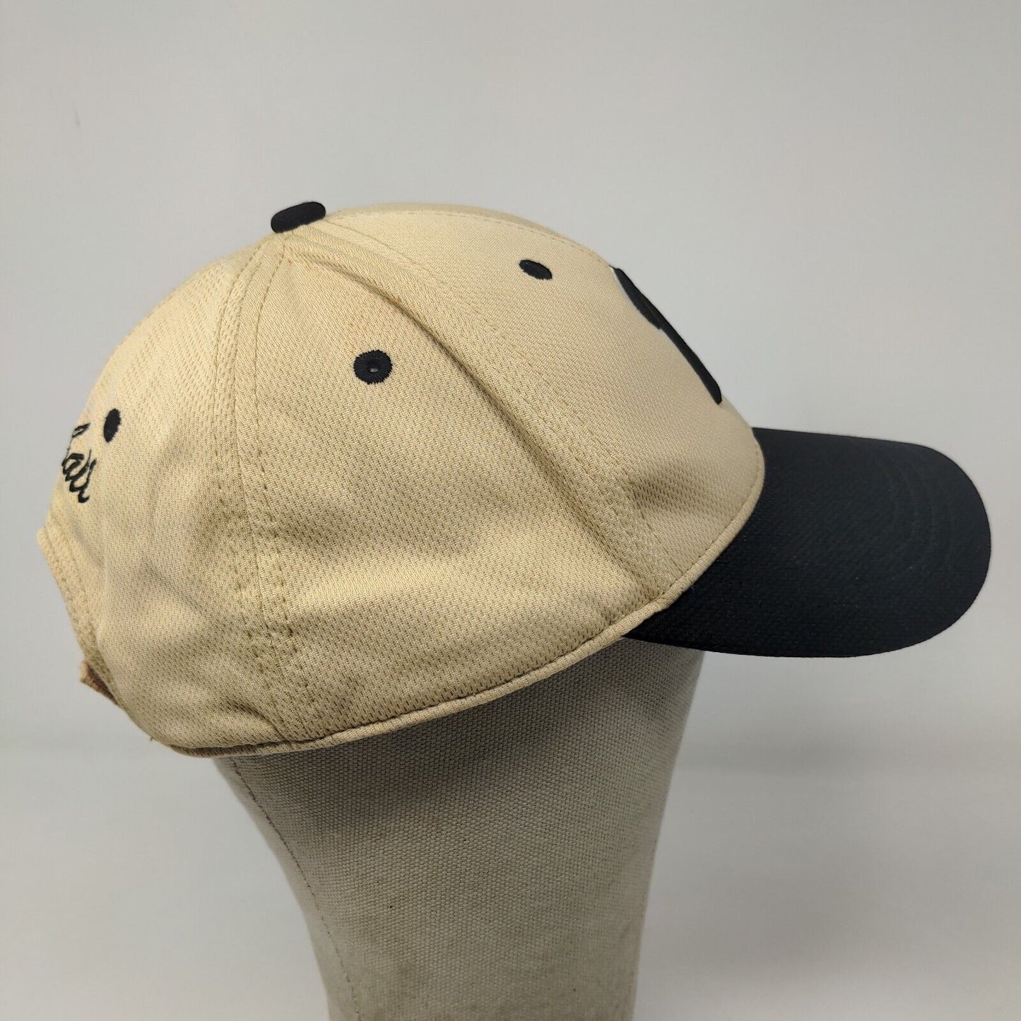 Boombah Men's Strapback Hat Tan Embroidered Logo N 100% Polyester