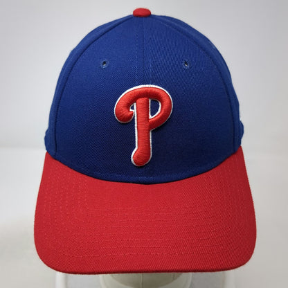 New Era MLB Philadelphia Phillies Baseball Cap Blue Red One Size Strapback Hat