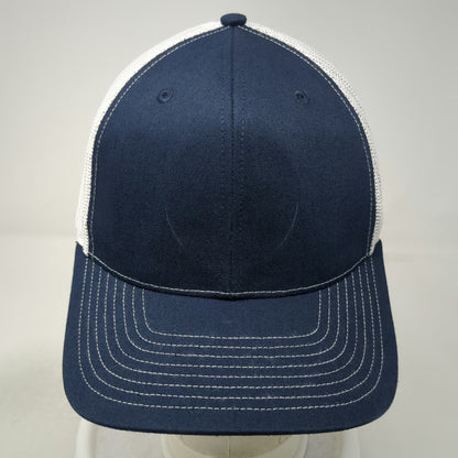 Richardson 112 Trucker Hat Blue One Size Mesh Snapback Blank Contrast Stitch