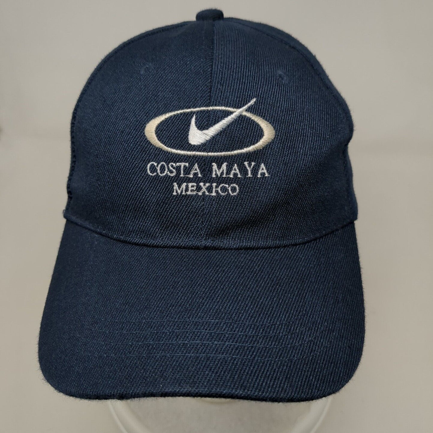Costa Maya Mexico Strapback Hat Blue One Size Embroidered 6 Panel