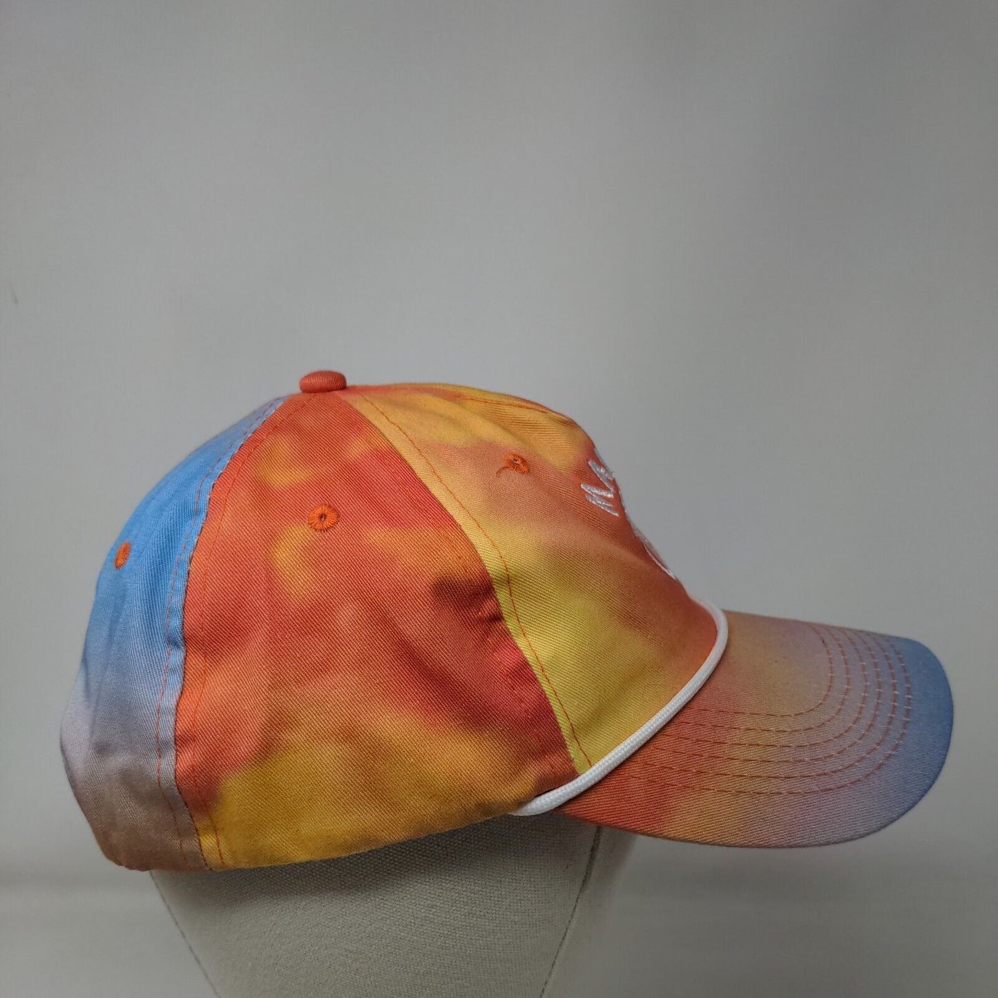 Malibu Palm Tree Snapback Rope Hat Multicolor One Size Tie Dye