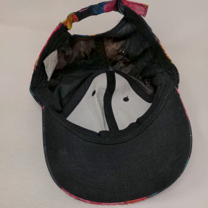 Unbranded Slideback Hat Multicolor OSFM Hawaiian Hibiscus Tropical Print Blank