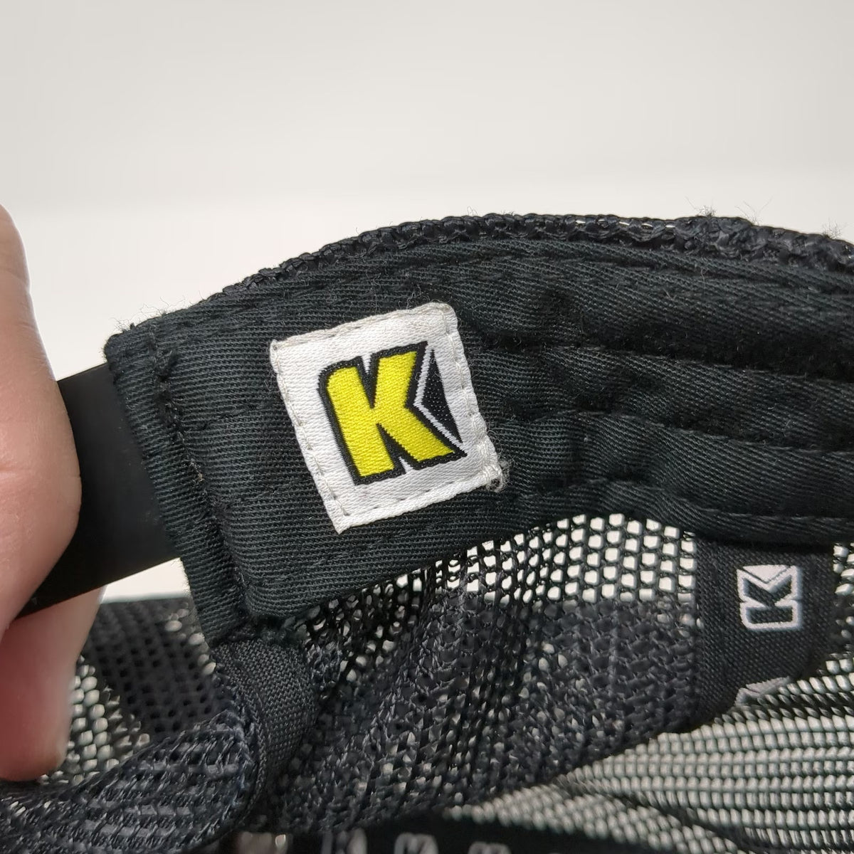 Richardson Trucker Hat Black One Size Kendall Mountain Leather Patch Mesh Back