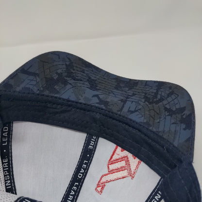 Mission43 Snapback Trucker Hat Blue OS Adjustable Embroidered Mesh Back 6 Panel
