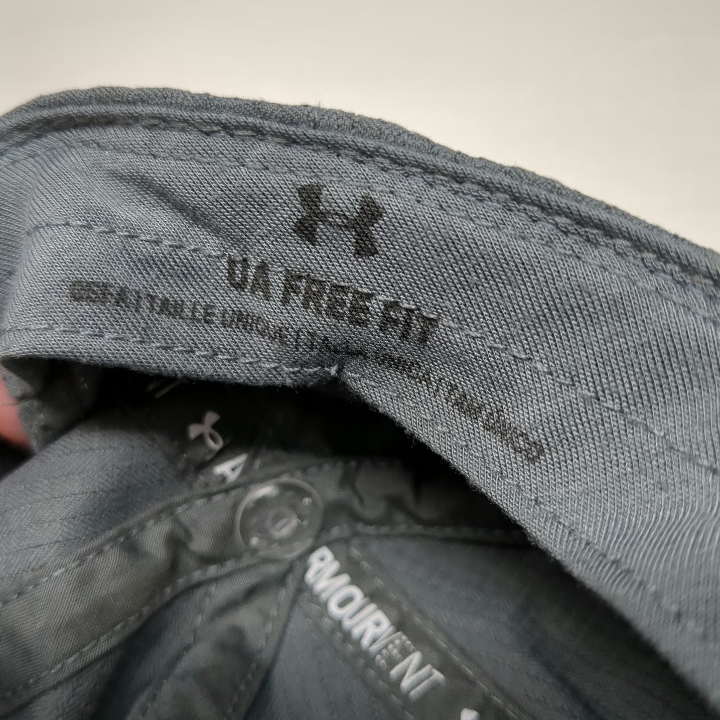 Under Armour Baseball Cap Gray One Size ArmourVent Strapback Textured Active Hat
