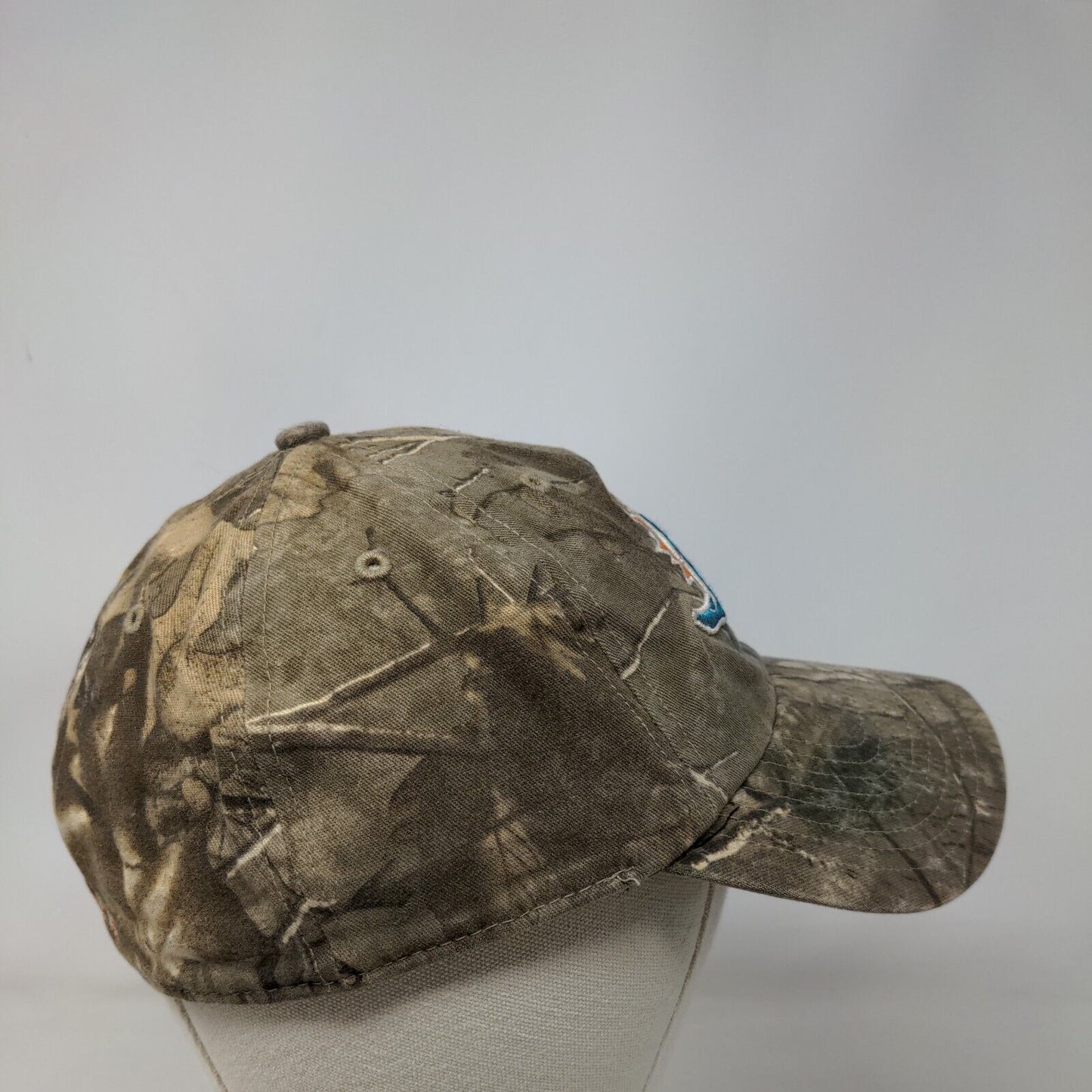 '47 Brand NFL Fitted Camo Hat Miami Dolphins Embroidered Logo