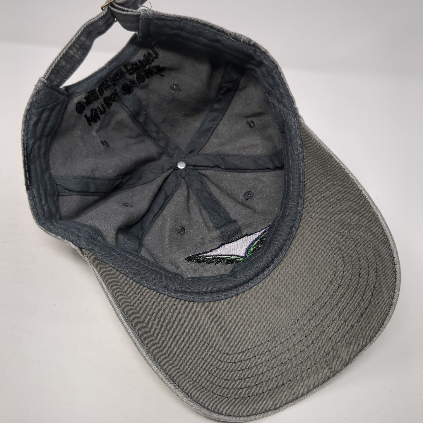 Kings Crown Organic Farm Slideback Hat Gray One Size Adjustable 6 Panel