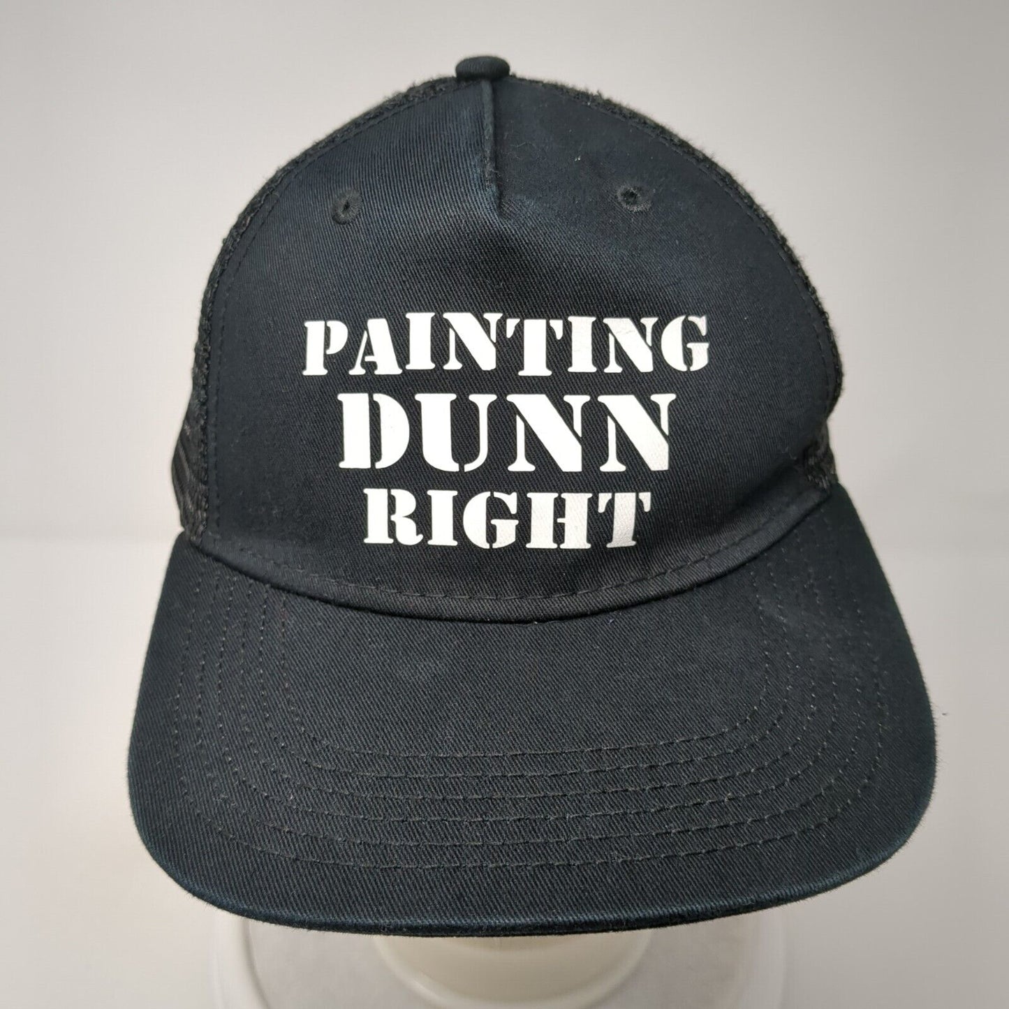 Painting Dunn Right Snapback Trucker Hat Black OS Adjustable Mesh Back BIG X