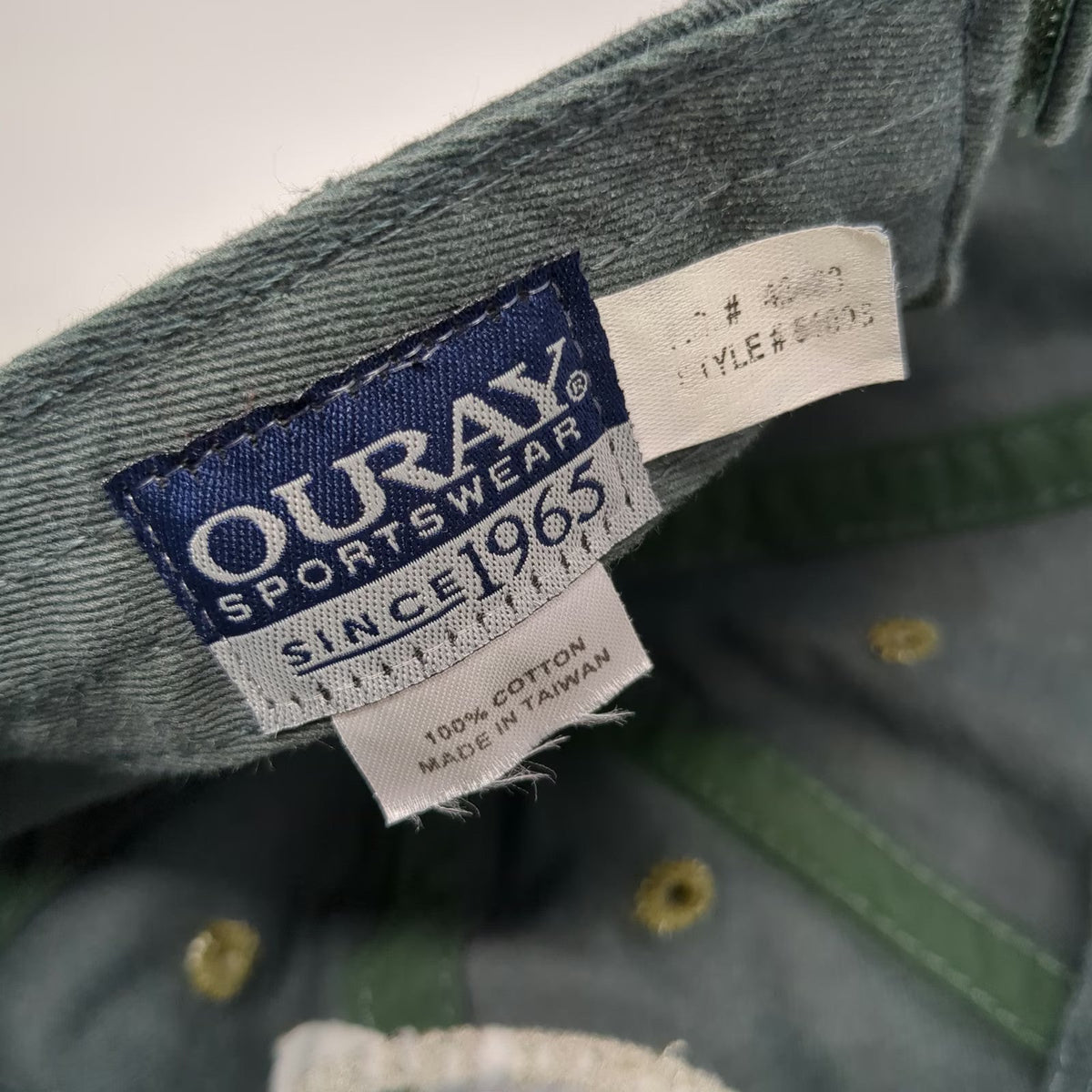 Ouray Baseball Cap Green Blue One Size Kittery Trading Post Maine Strapback hat
