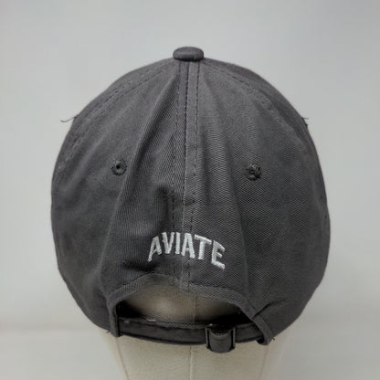 JLT Aviate Slideback Hat Gray OSFM Adjustable Vent Holes 6 Panel