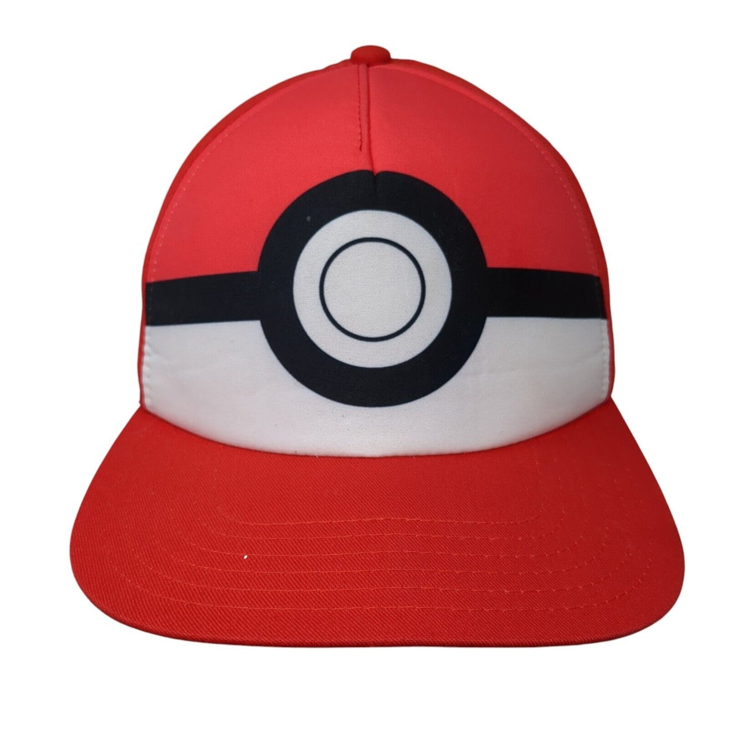 Pokemon Youth Snapback Hat Red One Size Adjustable Embroidered 6 Panel