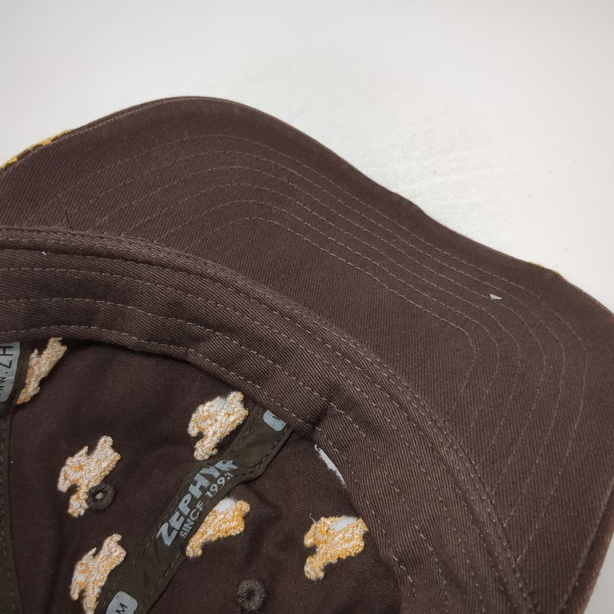 Zephyr Baseball Cap Brown OSFM University of Wyoming Steamboat All Over Print