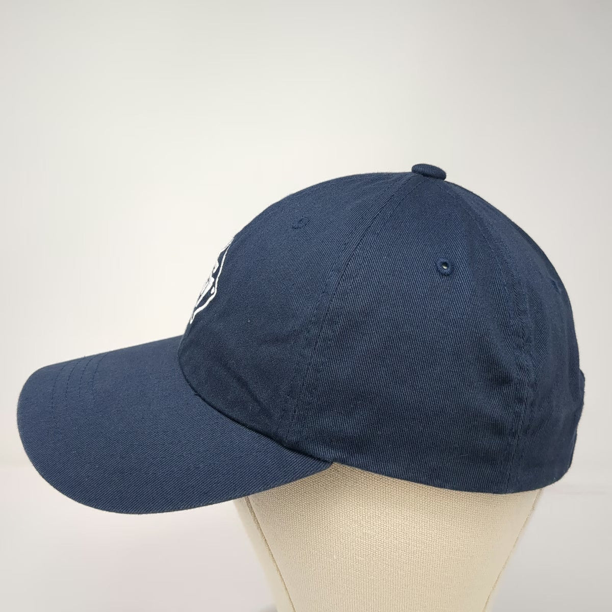 Yupoong Baseball Cap Blue OSFM Embroidered 77 Diamond Logo Adjustable Cotton Hat