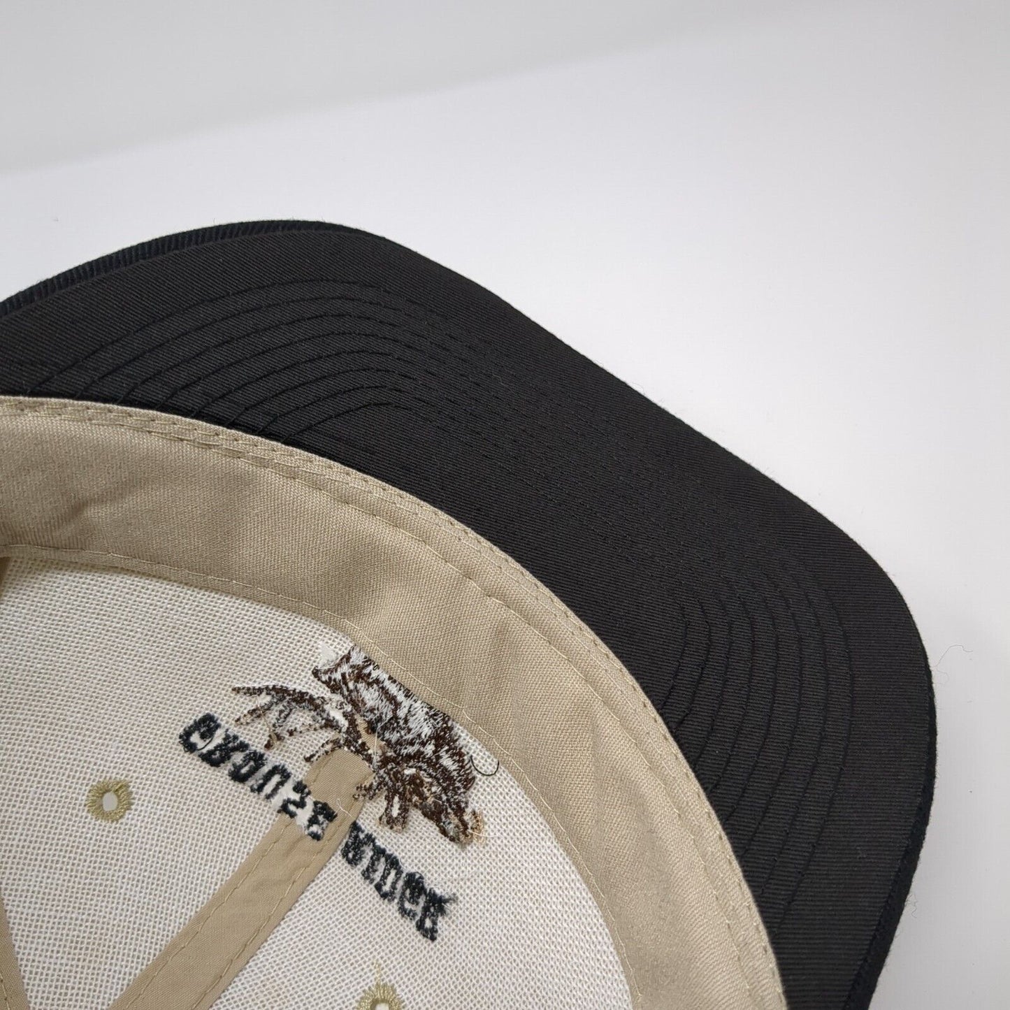 Grouse Ridge 2002 Snapback Hat Tan OS Adjustable Embroidered 6 Panel Otto Cap