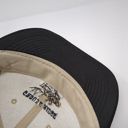 Grouse Ridge 2002 Snapback Hat Tan OS Adjustable Embroidered 6 Panel Otto Cap