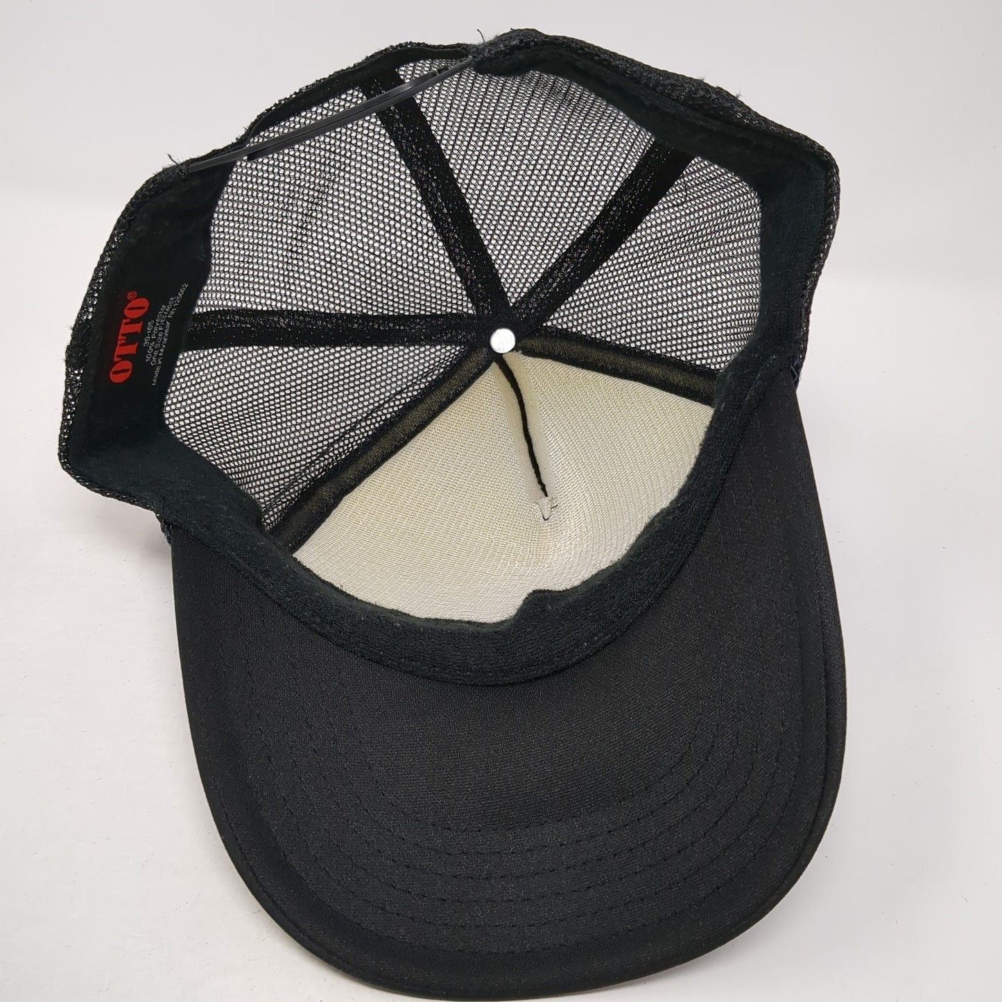 Elysian Snapback Trucker Hat Black One Size Adjustable Mesh Back Rope Otto
